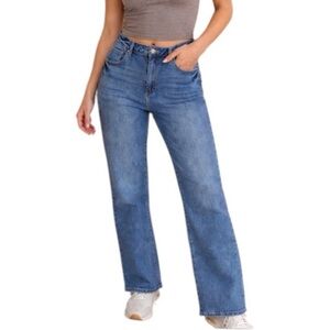 NWT Risen Los Angeles High Rise Straight Leg Jeans Blue Denim 15 / 32
HH